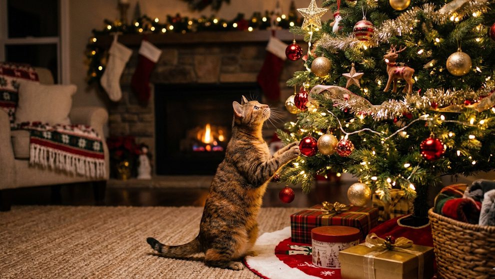 3 Effective Strategies to Keep Your Cat Out of The Christmas Tree